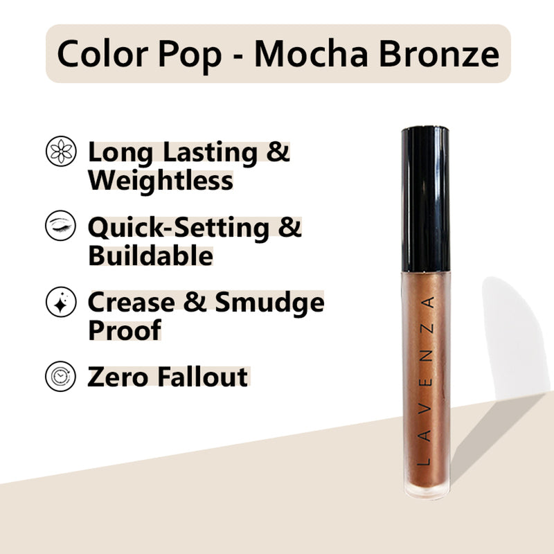 Color Pop (Mocha Bronze ) - Mocha tint + Bronze sheen Multi-Use Liquid Eyeshadow