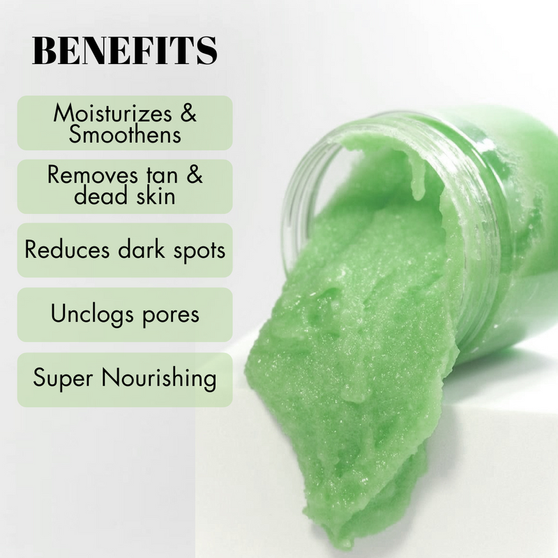 Whipped Body Sugar Scrub + In-Shower Moisturizer with Cucumber & Tea Tree