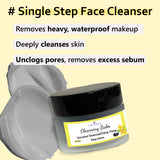 Detoxifying Cleansing Balm (50 gms) - Daily Face Cleanser + Makeup Remover | With Coconut Charcoal