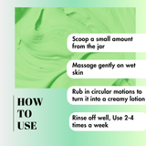 Whipped Body Sugar Scrub + In-Shower Moisturizer with Cucumber & Tea Tree