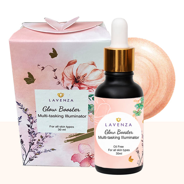 Lavenza Glow booster - Multitasking Illuminator + Primer + Highlighter, 30ml