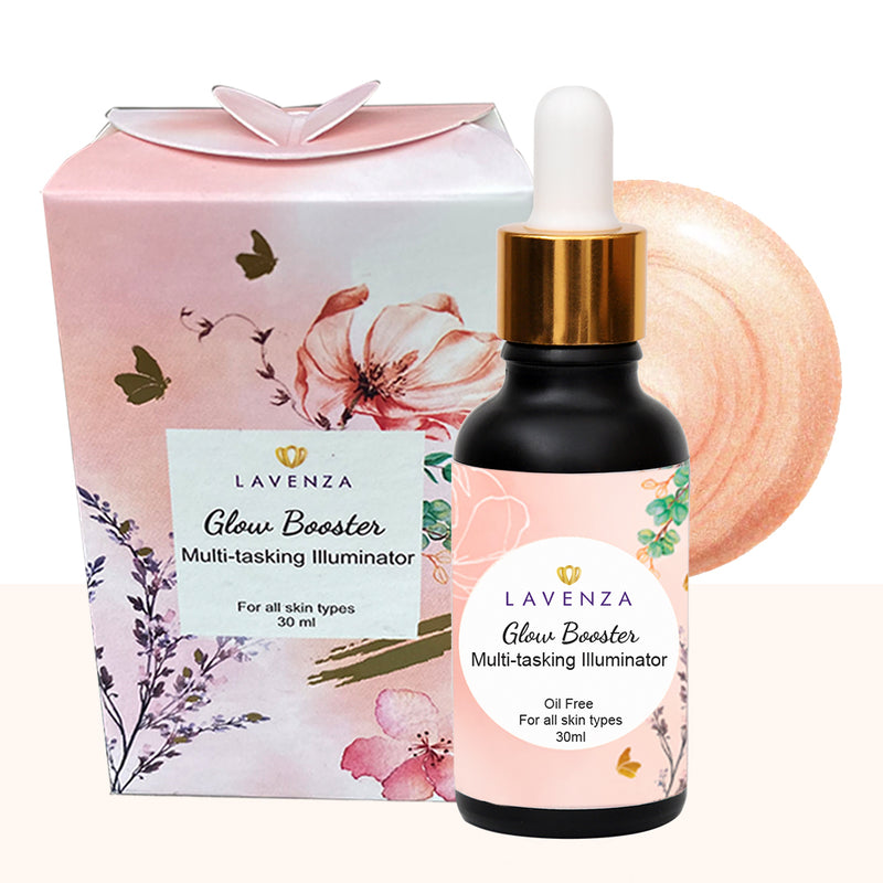 Lavenza Glow booster - Multitasking Illuminator + Primer + Highlighter, 30ml