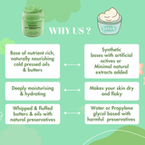 Whipped Body Sugar Scrub + In-Shower Moisturizer with Cucumber & Tea Tree