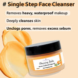 Brightening Cleansing Balm - Double Cleansing Face Cleanser + Makeup Remover | All skin types; with Orange oil & Green Coffee