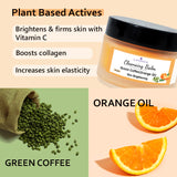 Brightening Cleansing Balm - Double Cleansing Face Cleanser + Makeup Remover | All skin types; with Orange oil & Green Coffee