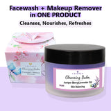 Healing Cleansing Balm - Double Cleansing Face cleanser & Makeup Remover |Oily - Combination skin;  With Juniper Berries & Lavender