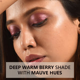 Color Pop Berry Plum - Vegan Liquid Eyeshadow, Matte Plum Shade With Metallic Sheen