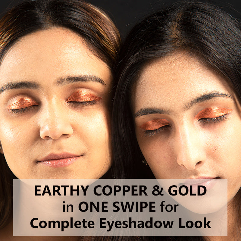 Color Pop (Fiery Copper) - Earthy Matte + Metallic Copper Multiuse Eyeshadow