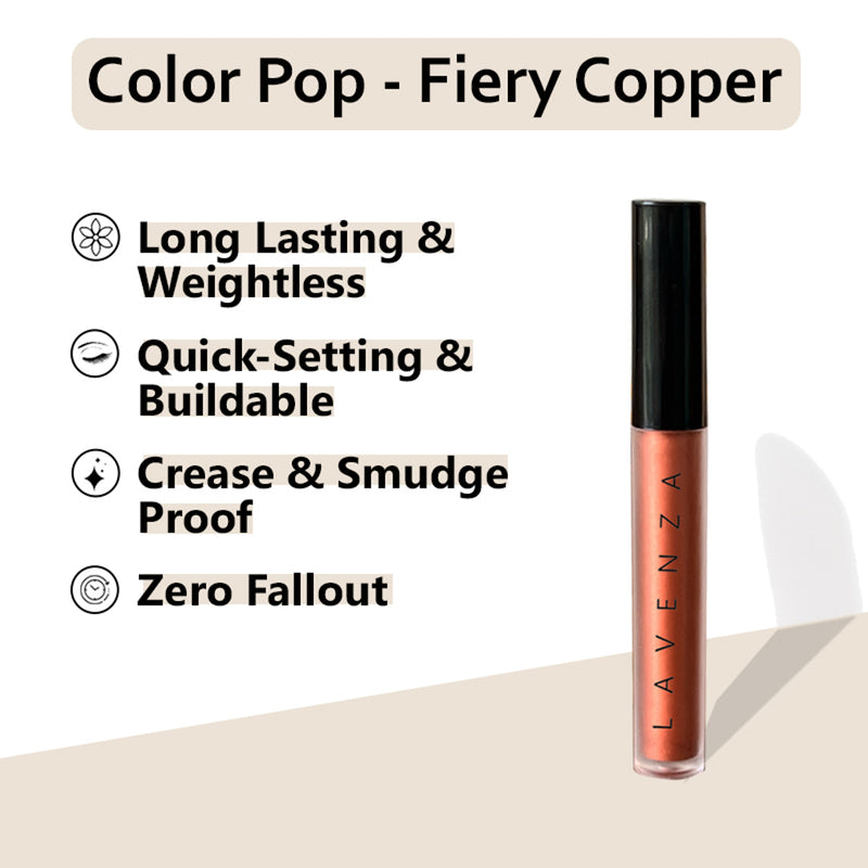 Color Pop (Fiery Copper) - Earthy Matte + Metallic Copper Multiuse Eyeshadow