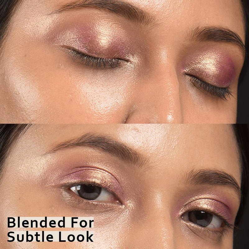 Lavenza Smudge proof Quick - setting Liquid Eyeshadow and Blush in Golden Pink Shade 