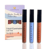 Matte Eye Tint Liquid Eyeshadow Set - Indi Blue, Terra Rust & Cocoa Brown