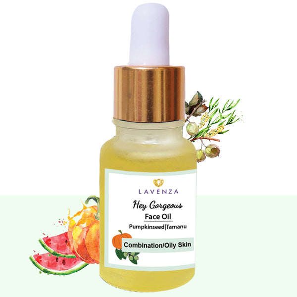 100% Natural AM PM Face Oil (Combination, Oily, Acne prone skin), with Tamanu & Tea Tree oils | 15ml