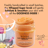 Whipped Body Sugar Scrub + In-Shower Moisturizer