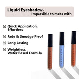 Matte Eye Tint Liquid Eyeshadow Set - Indi Blue, Terra Rust & Cocoa Brown