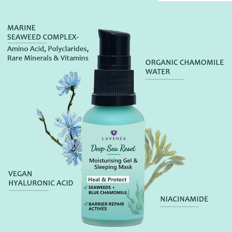 Seaweeds, Hyaluronic Acid & Niacinamide Deep Nourishing Gel; Oil Free