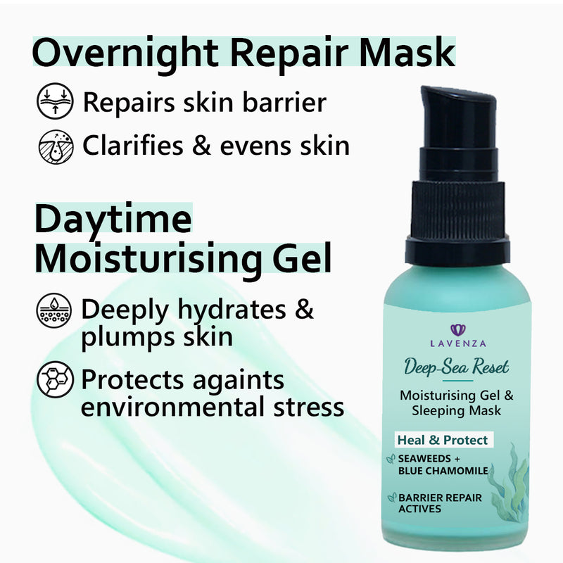 Seaweeds, Hyaluronic Acid & Niacinamide Deep Nourishing Gel; Oil Free