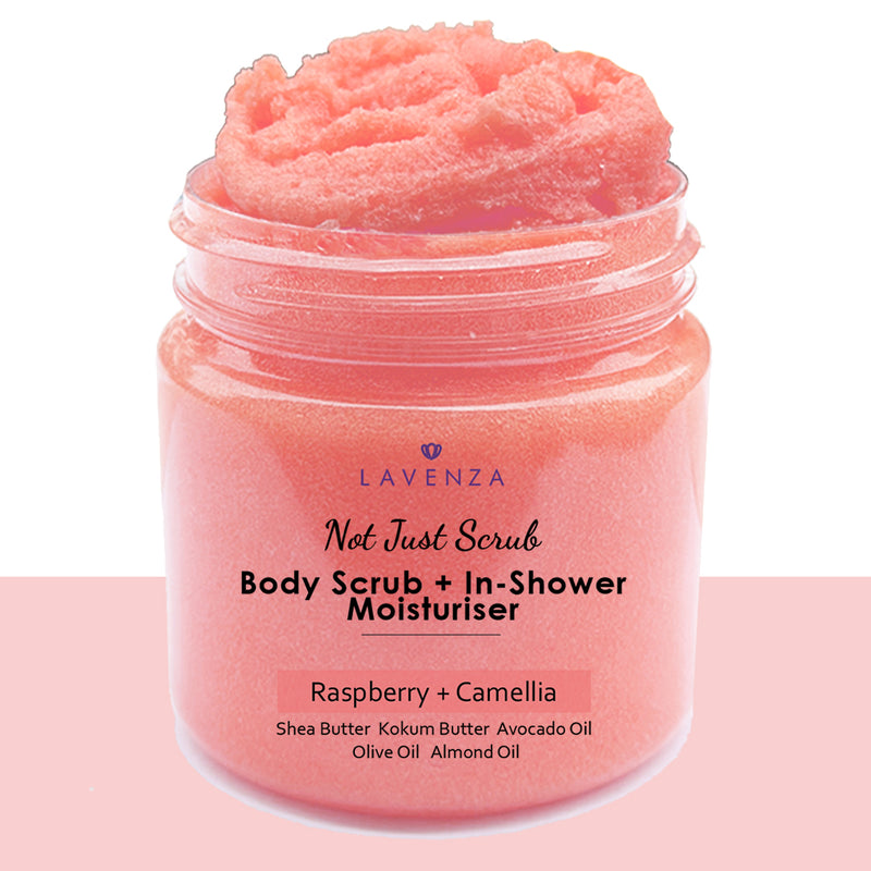 Whipped Body Sugar Scrub + In-Shower Moisturizer with Watermelon and Camelia