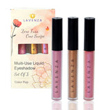 Multi-Tonal Metallic Eyeshadows - Set of 3