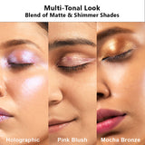 Multi-Tonal Metallic Eyeshadows - Set of 3