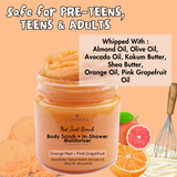 Whipped Body Sugar Scrub + In-Shower Moisturizer