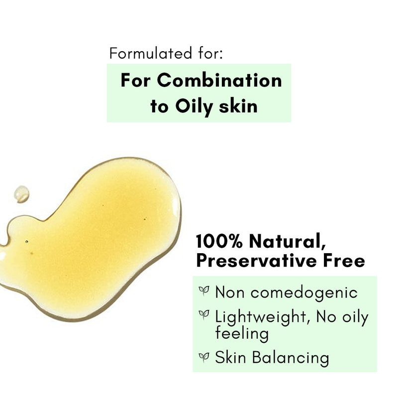 100% Natural AM PM Face Oil (Combination, Oily, Acne prone skin), with Tamanu & Tea Tree oils | 15ml